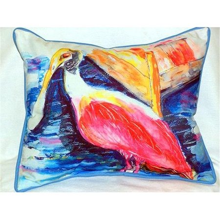 Betsy Drake HJ067 Spoonbill Large Indoor-Outdoor Pillow 16 In. X 20 In.